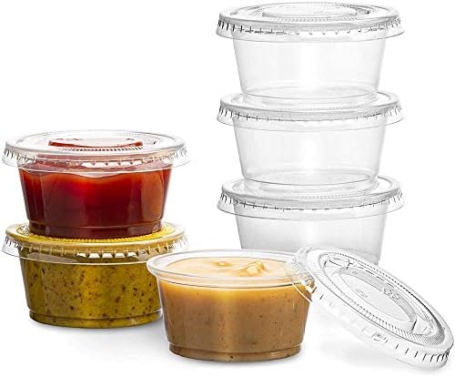 4oz Portion Pots & Lids PP Economy - 100x Per Pack